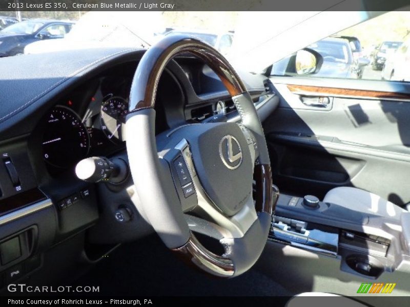 Cerulean Blue Metallic / Light Gray 2013 Lexus ES 350