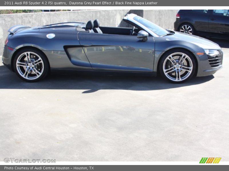 Daytona Grey Pearl Effect / Black Fine Nappa Leather 2011 Audi R8 Spyder 4.2 FSI quattro