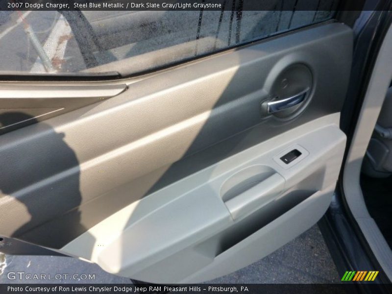 Steel Blue Metallic / Dark Slate Gray/Light Graystone 2007 Dodge Charger