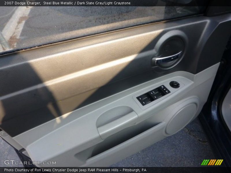 Steel Blue Metallic / Dark Slate Gray/Light Graystone 2007 Dodge Charger