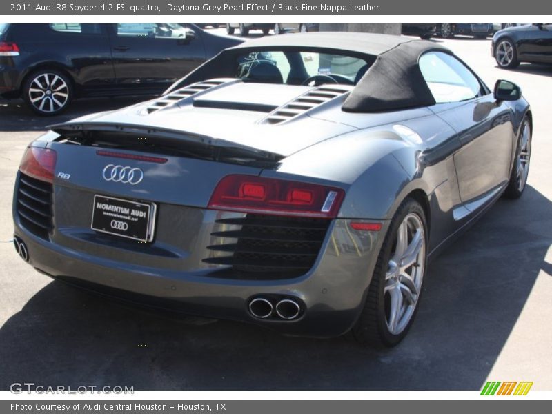 Daytona Grey Pearl Effect / Black Fine Nappa Leather 2011 Audi R8 Spyder 4.2 FSI quattro