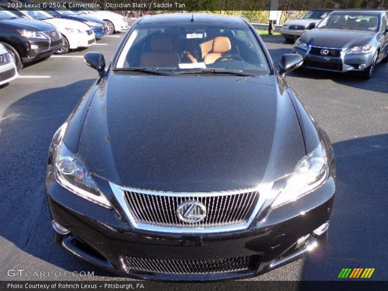 Obsidian Black / Saddle Tan 2012 Lexus IS 250 C Convertible