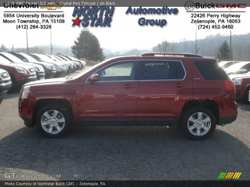 Crystal Red Tintcoat / Jet Black 2013 GMC Terrain SLE AWD