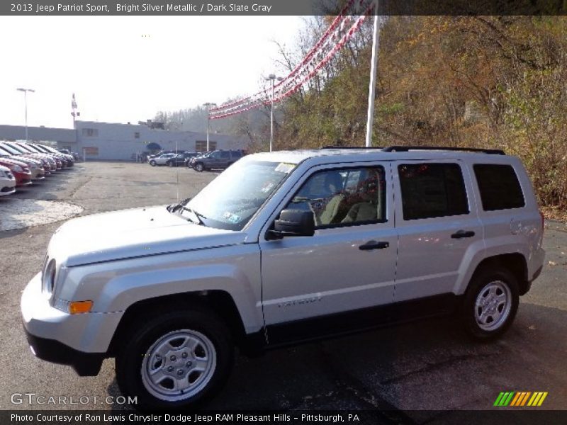 Bright Silver Metallic / Dark Slate Gray 2013 Jeep Patriot Sport