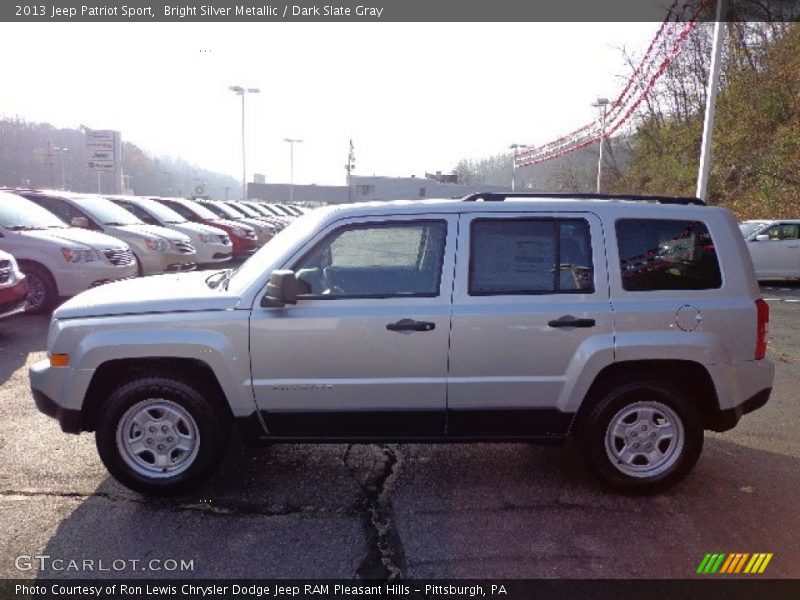 Bright Silver Metallic / Dark Slate Gray 2013 Jeep Patriot Sport