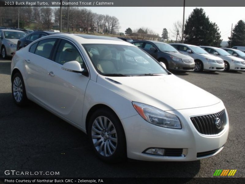 White Diamond Tricoat / Cashmere 2013 Buick Regal Turbo