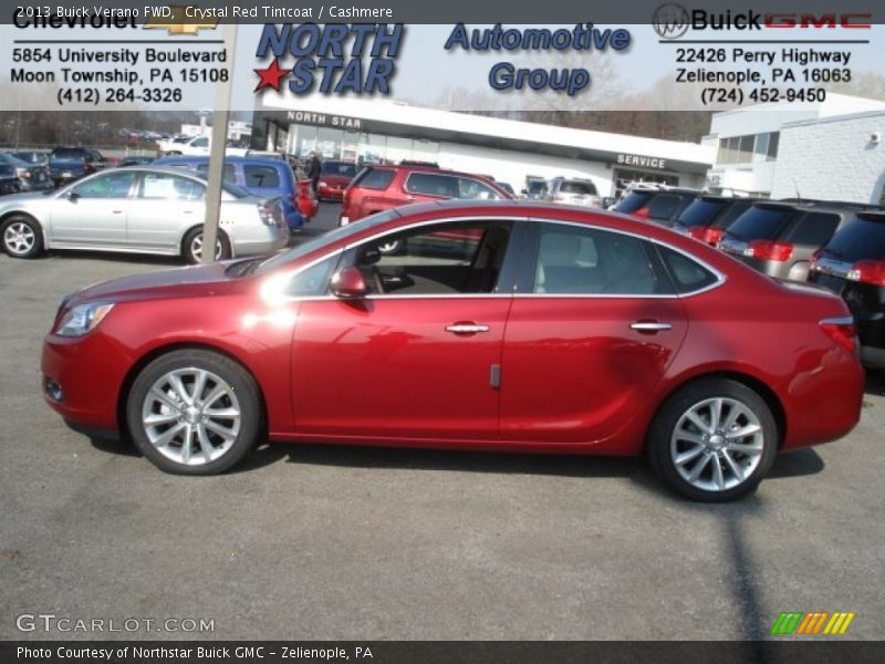 Crystal Red Tintcoat / Cashmere 2013 Buick Verano FWD