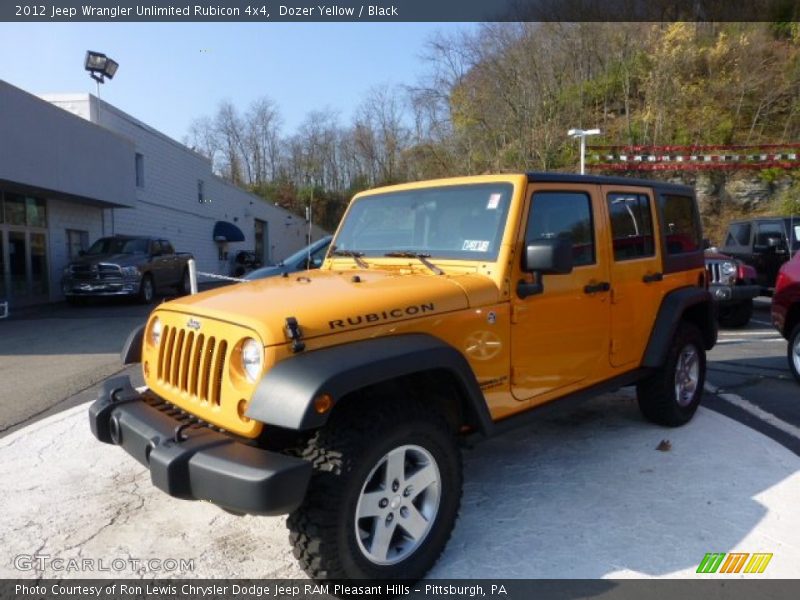 Dozer Yellow / Black 2012 Jeep Wrangler Unlimited Rubicon 4x4