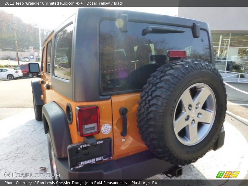 Dozer Yellow / Black 2012 Jeep Wrangler Unlimited Rubicon 4x4