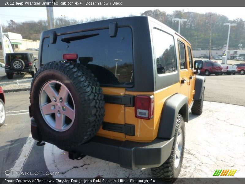 Dozer Yellow / Black 2012 Jeep Wrangler Unlimited Rubicon 4x4