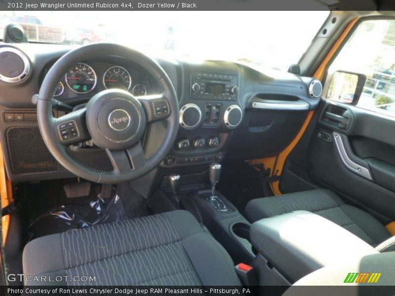Dozer Yellow / Black 2012 Jeep Wrangler Unlimited Rubicon 4x4