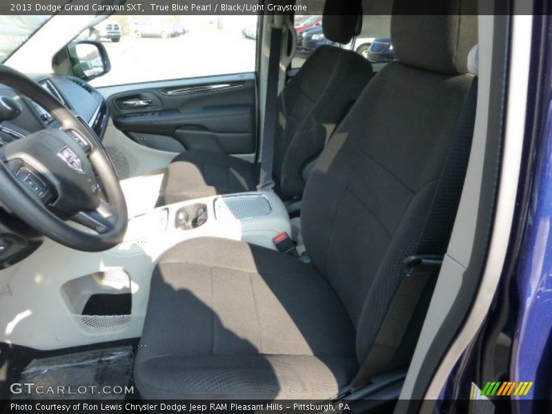 True Blue Pearl / Black/Light Graystone 2013 Dodge Grand Caravan SXT