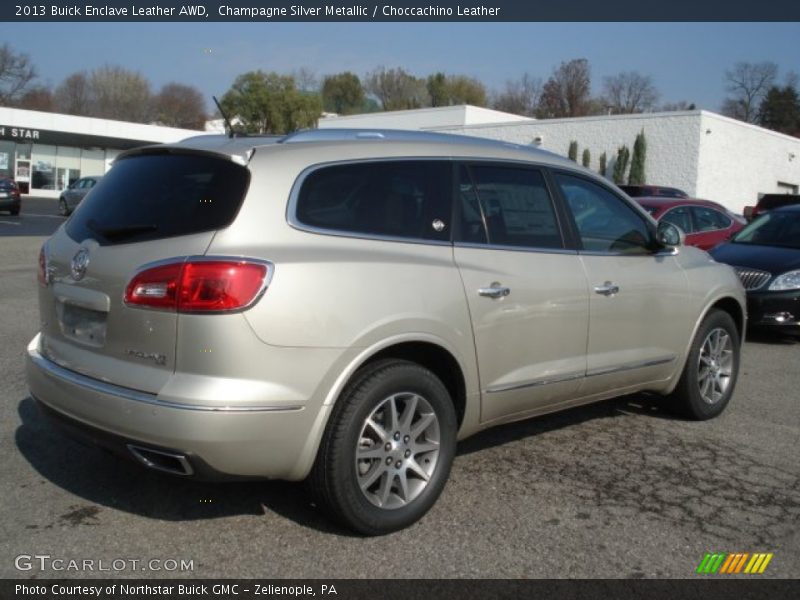 Champagne Silver Metallic / Choccachino Leather 2013 Buick Enclave Leather AWD