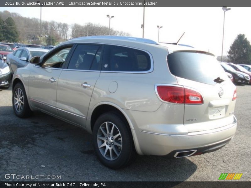 Champagne Silver Metallic / Choccachino Leather 2013 Buick Enclave Leather AWD