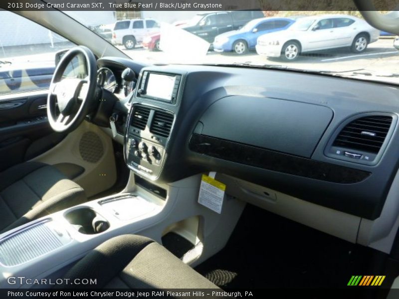 True Blue Pearl / Black/Light Graystone 2013 Dodge Grand Caravan SXT