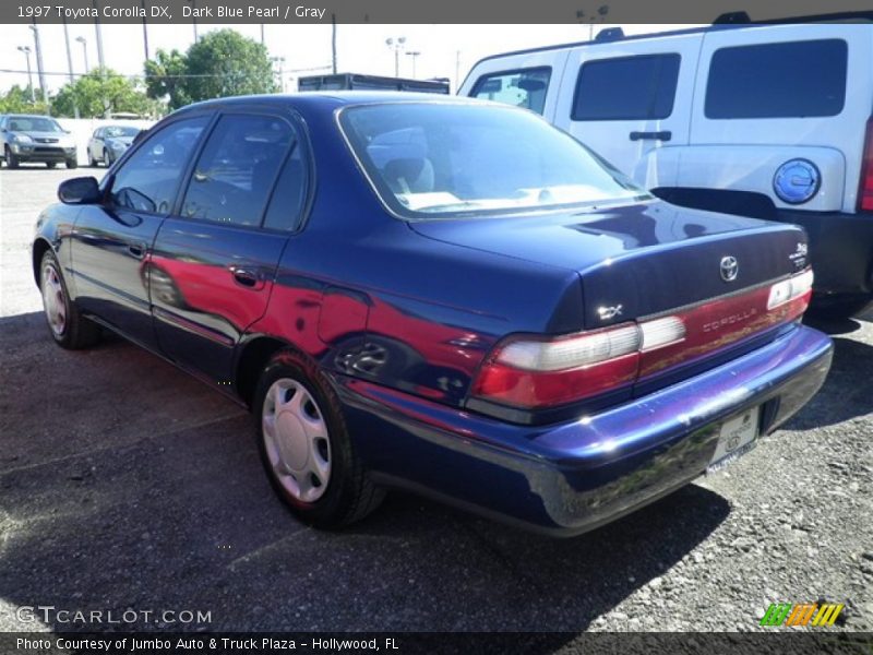 Dark Blue Pearl / Gray 1997 Toyota Corolla DX