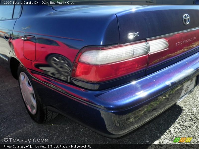 Dark Blue Pearl / Gray 1997 Toyota Corolla DX