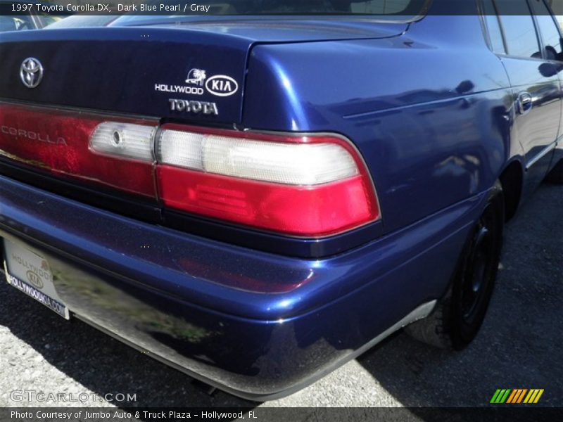 Dark Blue Pearl / Gray 1997 Toyota Corolla DX