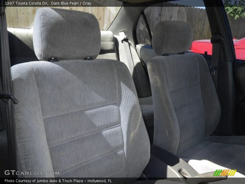 Dark Blue Pearl / Gray 1997 Toyota Corolla DX