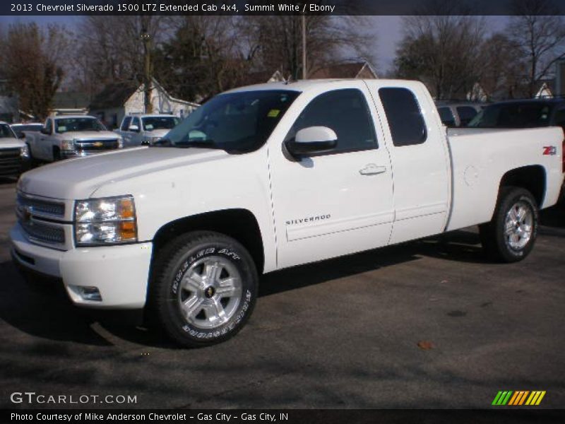 Summit White / Ebony 2013 Chevrolet Silverado 1500 LTZ Extended Cab 4x4