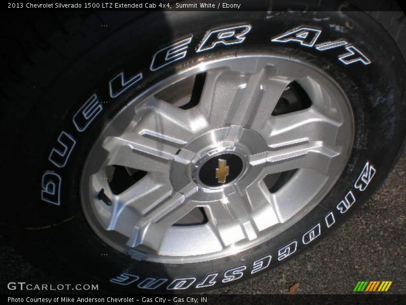 Summit White / Ebony 2013 Chevrolet Silverado 1500 LTZ Extended Cab 4x4