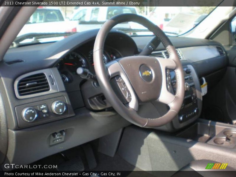 Summit White / Ebony 2013 Chevrolet Silverado 1500 LTZ Extended Cab 4x4
