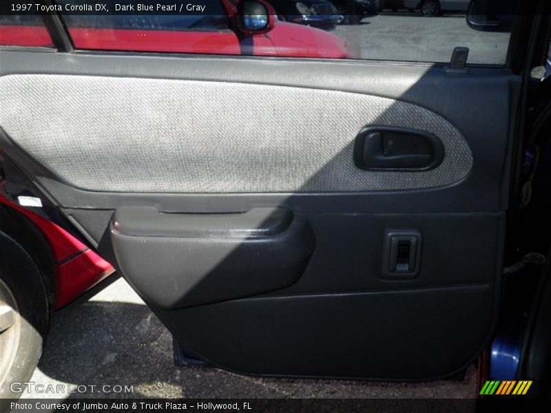 Dark Blue Pearl / Gray 1997 Toyota Corolla DX