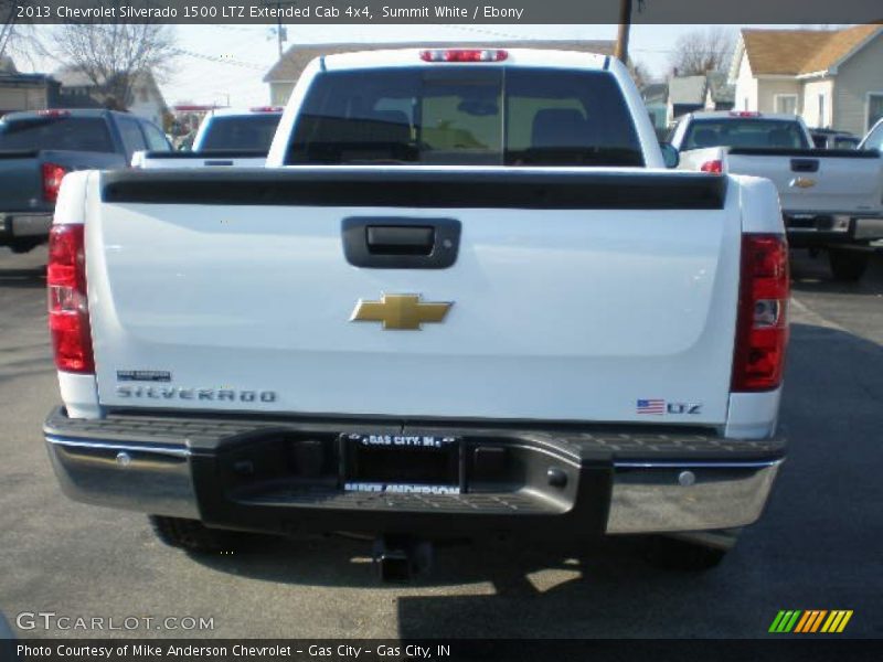 Summit White / Ebony 2013 Chevrolet Silverado 1500 LTZ Extended Cab 4x4