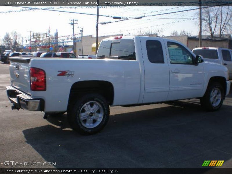 Summit White / Ebony 2013 Chevrolet Silverado 1500 LTZ Extended Cab 4x4