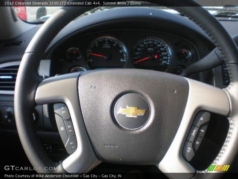 Summit White / Ebony 2013 Chevrolet Silverado 1500 LTZ Extended Cab 4x4