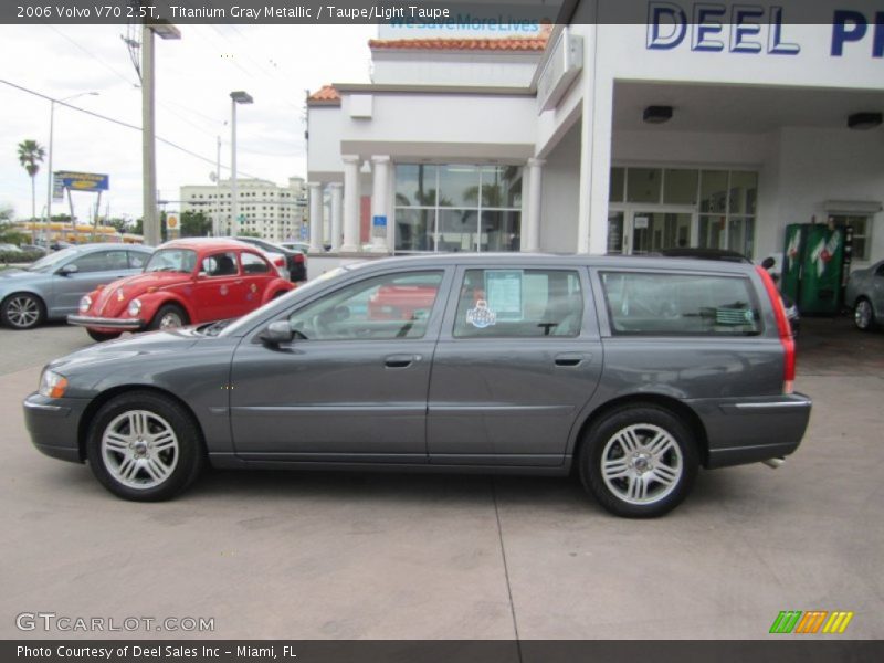 Titanium Gray Metallic / Taupe/Light Taupe 2006 Volvo V70 2.5T