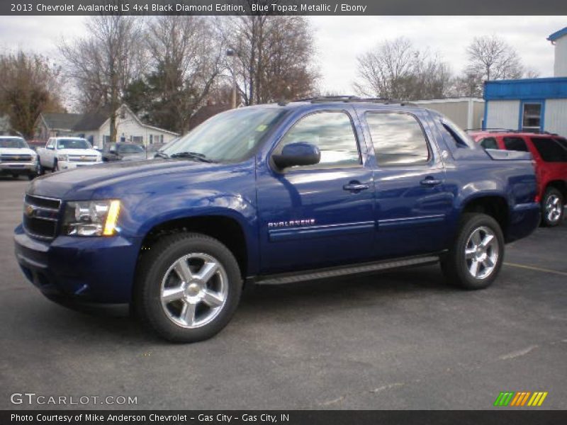 Blue Topaz Metallic / Ebony 2013 Chevrolet Avalanche LS 4x4 Black Diamond Edition