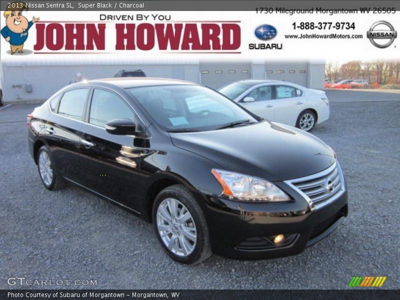 Super Black / Charcoal 2013 Nissan Sentra SL
