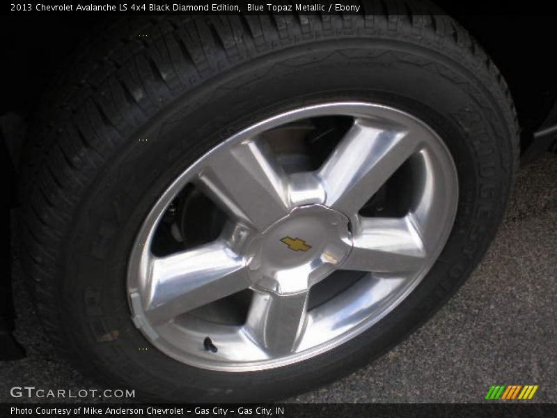 Blue Topaz Metallic / Ebony 2013 Chevrolet Avalanche LS 4x4 Black Diamond Edition