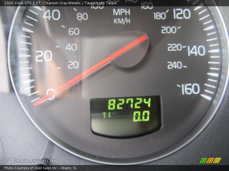 Titanium Gray Metallic / Taupe/Light Taupe 2006 Volvo V70 2.5T