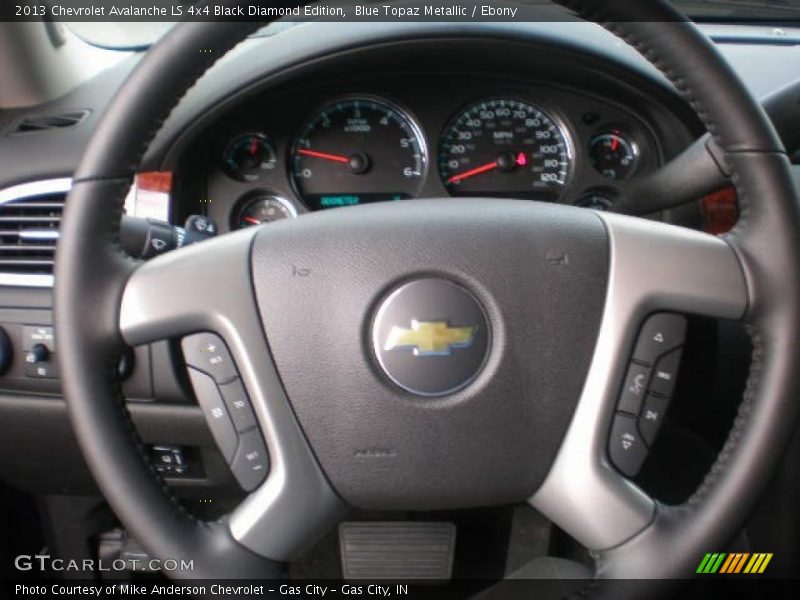 Blue Topaz Metallic / Ebony 2013 Chevrolet Avalanche LS 4x4 Black Diamond Edition