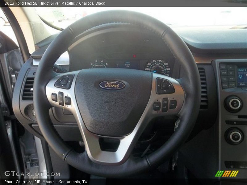 Ingot Silver Metallic / Charcoal Black 2013 Ford Flex SE
