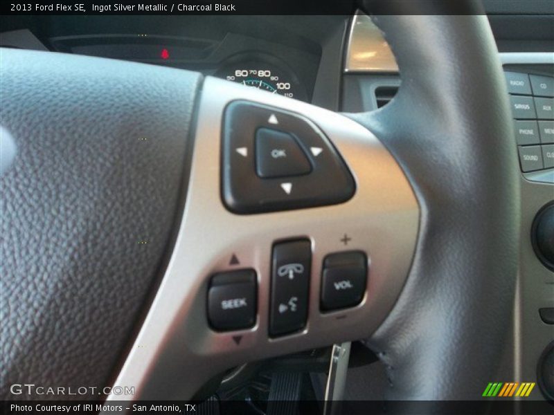 Ingot Silver Metallic / Charcoal Black 2013 Ford Flex SE