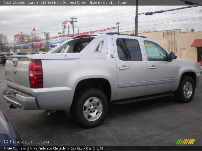 Silver Ice Metallic / Ebony 2013 Chevrolet Avalanche LS 4x4 Black Diamond Edition