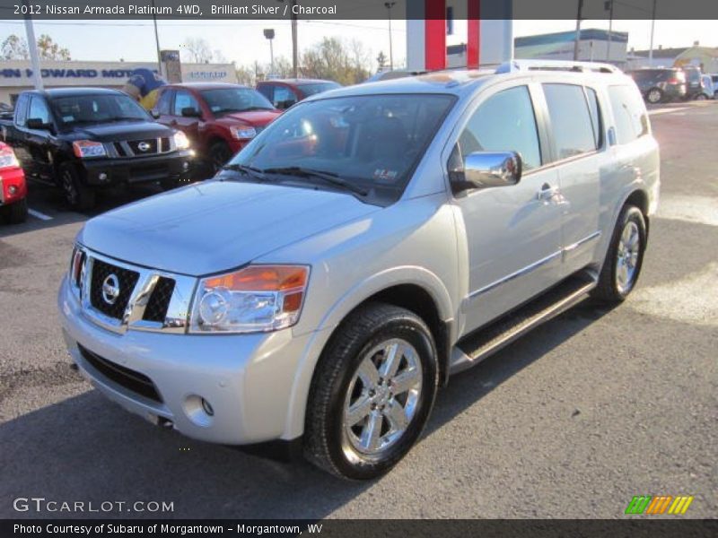 Brilliant Silver / Charcoal 2012 Nissan Armada Platinum 4WD