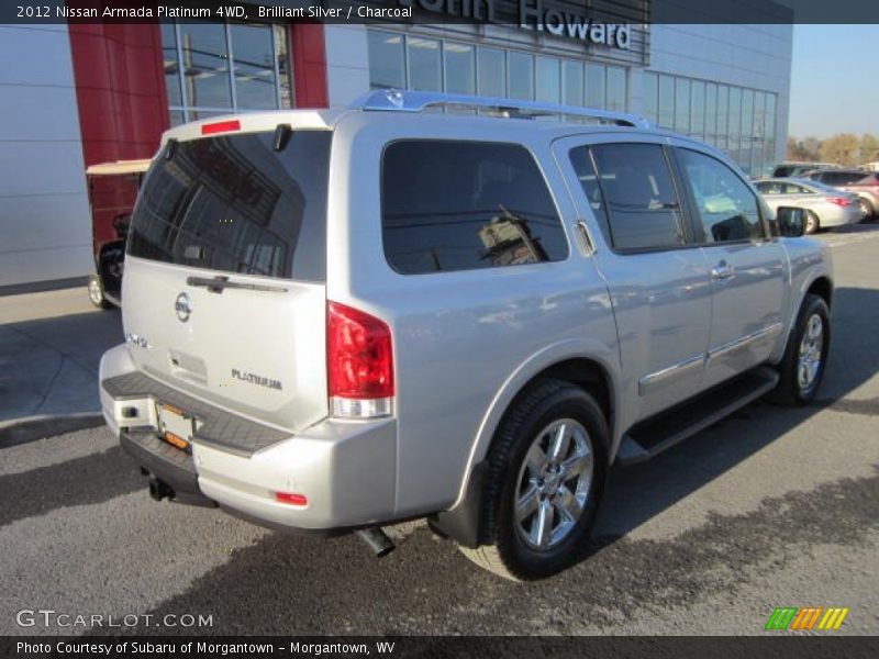 Brilliant Silver / Charcoal 2012 Nissan Armada Platinum 4WD