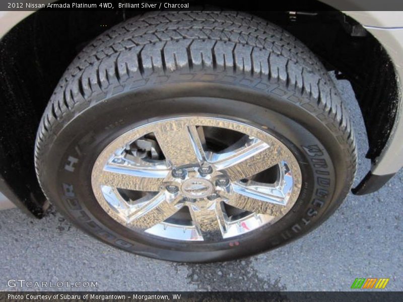 Brilliant Silver / Charcoal 2012 Nissan Armada Platinum 4WD