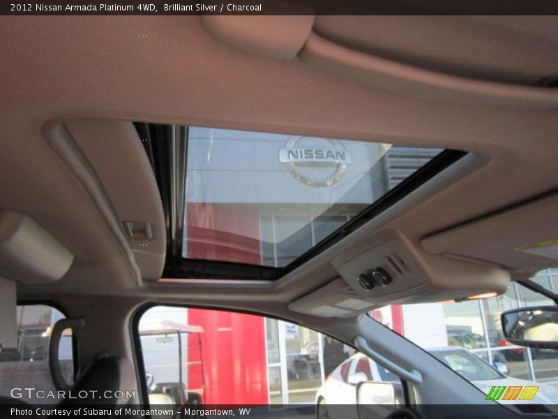 Brilliant Silver / Charcoal 2012 Nissan Armada Platinum 4WD