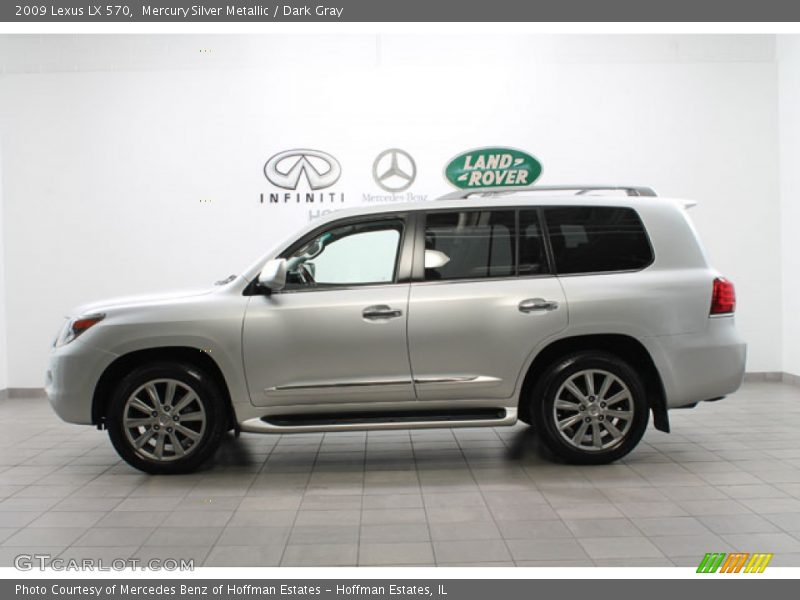 Mercury Silver Metallic / Dark Gray 2009 Lexus LX 570