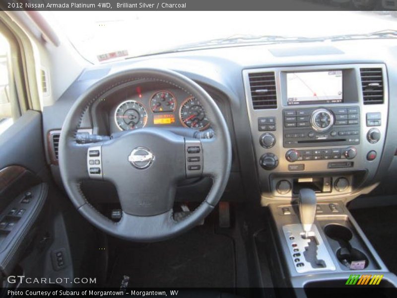 Brilliant Silver / Charcoal 2012 Nissan Armada Platinum 4WD