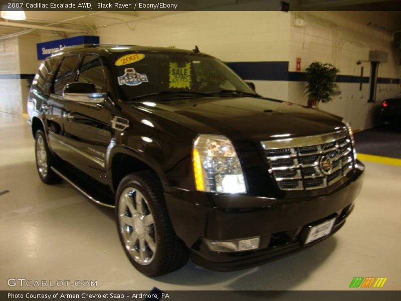 Black Raven / Ebony/Ebony 2007 Cadillac Escalade AWD