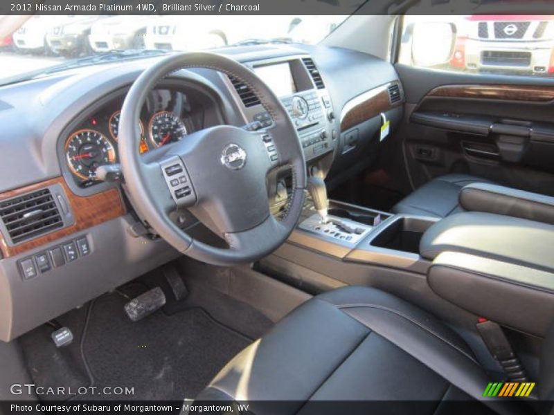 Brilliant Silver / Charcoal 2012 Nissan Armada Platinum 4WD