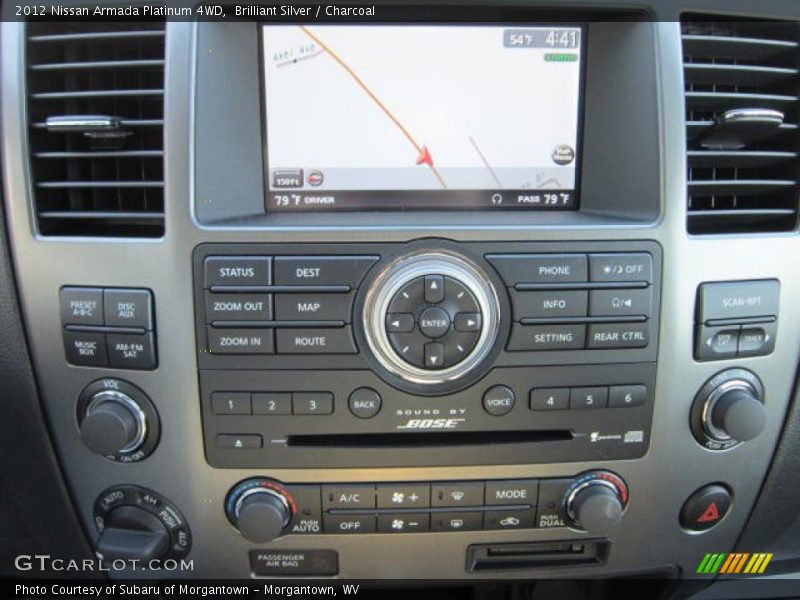 Brilliant Silver / Charcoal 2012 Nissan Armada Platinum 4WD