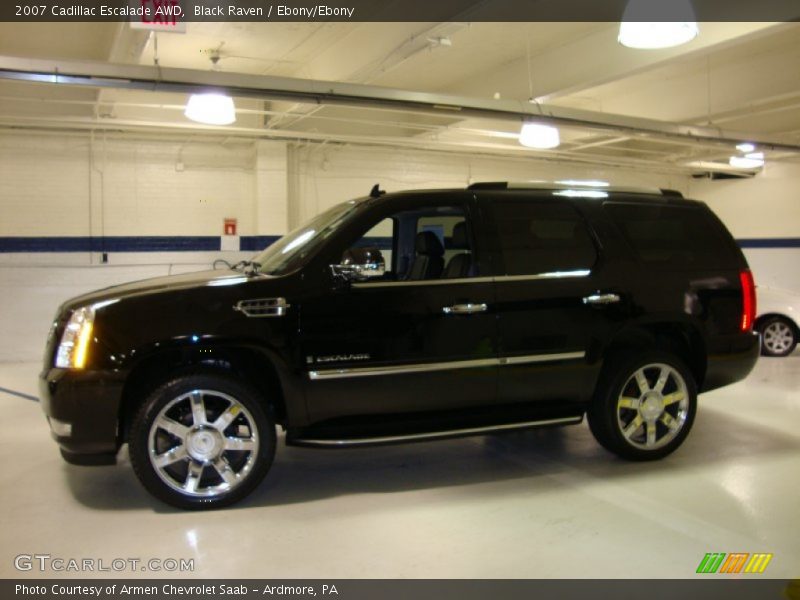 Black Raven / Ebony/Ebony 2007 Cadillac Escalade AWD