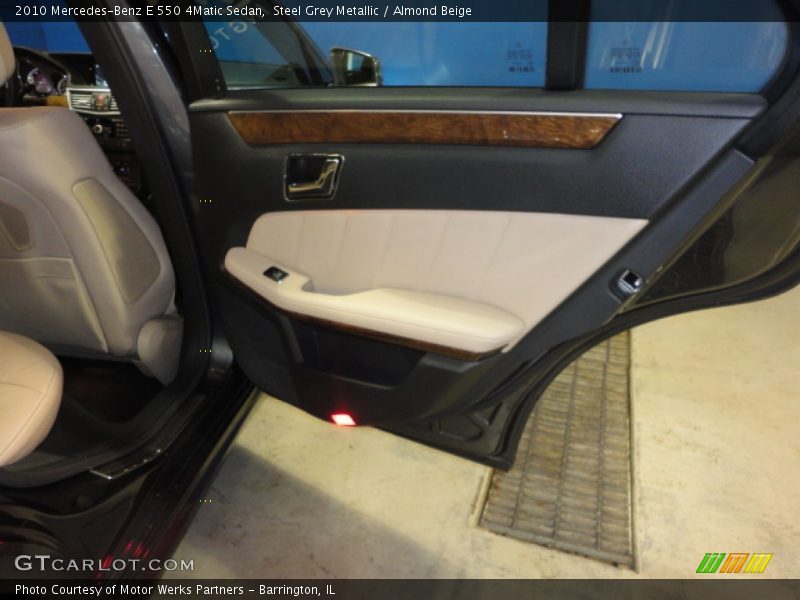 Steel Grey Metallic / Almond Beige 2010 Mercedes-Benz E 550 4Matic Sedan